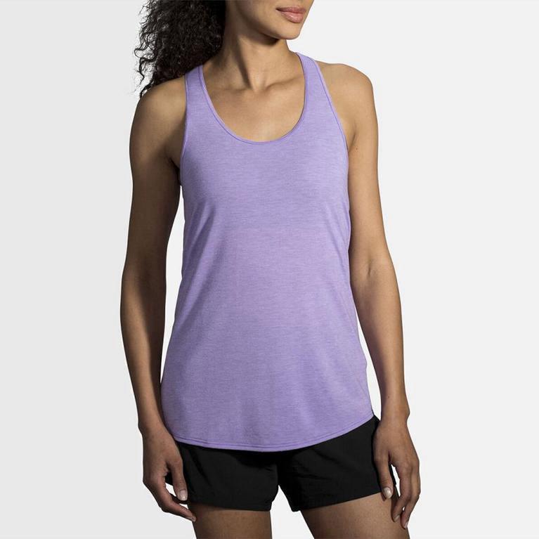 Brooks Distance Australia - Women's Running Tank Top - Purple (971650-GTF)